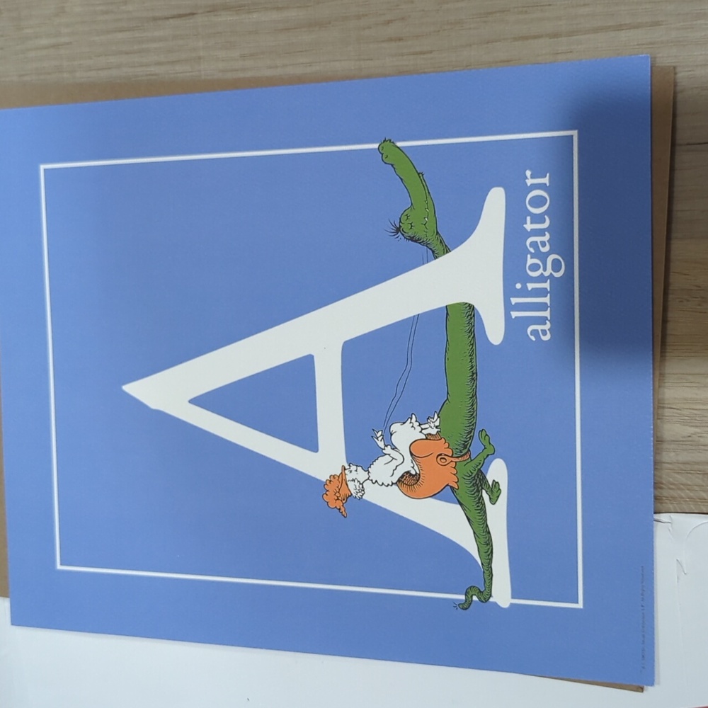 Nwt- Dr. Seuss letter A. A is for alligator 🐊